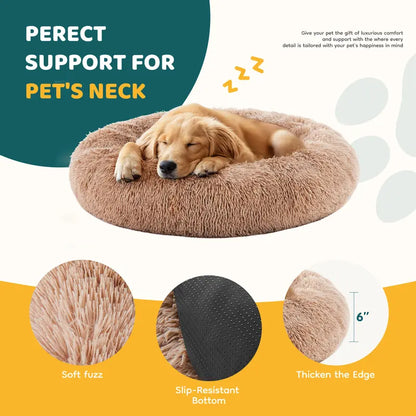 Sweetcrispy Large Dog Orthopedic Memory Foam Sofa Bed - 3-Sided Bolsters, 20.0In L X 24.0In W X 8.0In Th, Waterproof Fleece Detachable Cover, Non-Slip Base, Joint Relief, Alleviate Pressure Points, Extra Neck & Head Support, 24-48Hr Recovery Time