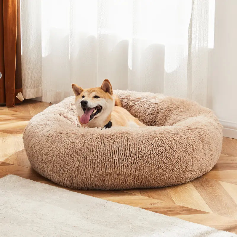 Sweetcrispy Large Dog Orthopedic Memory Foam Sofa Bed - 3-Sided Bolsters, 20.0In L X 24.0In W X 8.0In Th, Waterproof Fleece Detachable Cover, Non-Slip Base, Joint Relief, Alleviate Pressure Points, Extra Neck & Head Support, 24-48Hr Recovery Time