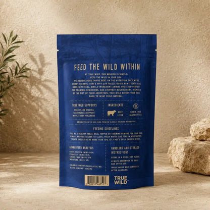 True Wild Freeze Dried Dog Treats- Premium Single Ingredient Snacks for Dogs