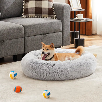 Sweetcrispy Large Dog Orthopedic Memory Foam Sofa Bed - 3-Sided Bolsters, 20.0In L X 24.0In W X 8.0In Th, Waterproof Fleece Detachable Cover, Non-Slip Base, Joint Relief, Alleviate Pressure Points, Extra Neck & Head Support, 24-48Hr Recovery Time