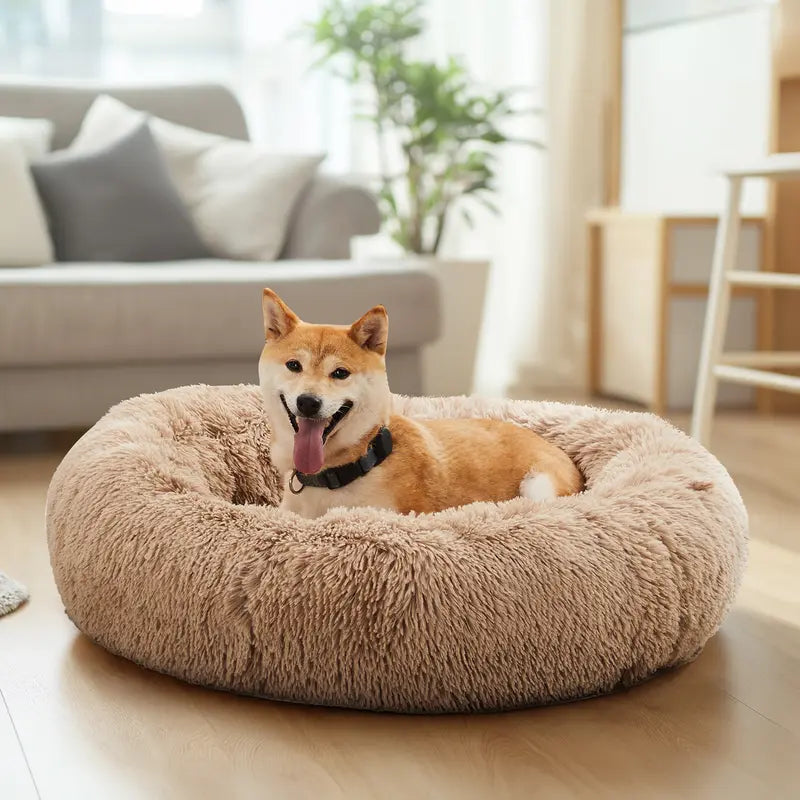 Sweetcrispy Large Dog Orthopedic Memory Foam Sofa Bed - 3-Sided Bolsters, 20.0In L X 24.0In W X 8.0In Th, Waterproof Fleece Detachable Cover, Non-Slip Base, Joint Relief, Alleviate Pressure Points, Extra Neck & Head Support, 24-48Hr Recovery Time